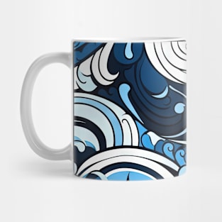 Abstract Swirls and Waves Effect illustration Mug